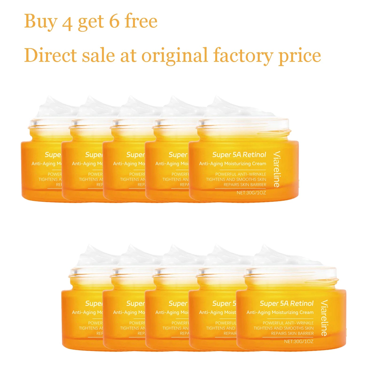 30g Retinol Face Care Lotion Daily Moisturizing Enhance Skin Elasticity Repair Barrier Tightening Glowing Smooth Facial Lotion Oasis Select 10 pcs United States