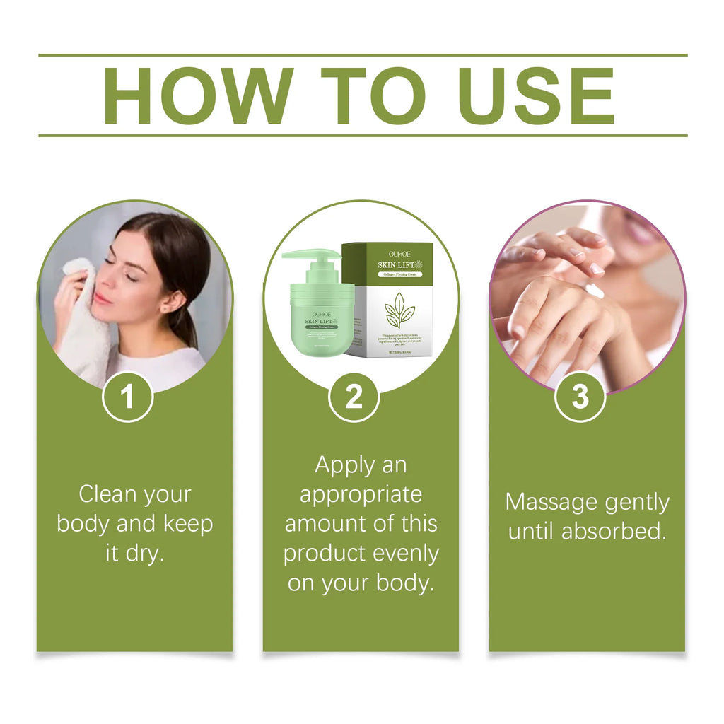 100G Collagen Firming Cream Gentle Hydrating Boosts Skin Elasticity Fade Fine Lines Smoothing Lifting Firming Body Lotion Oasis Select