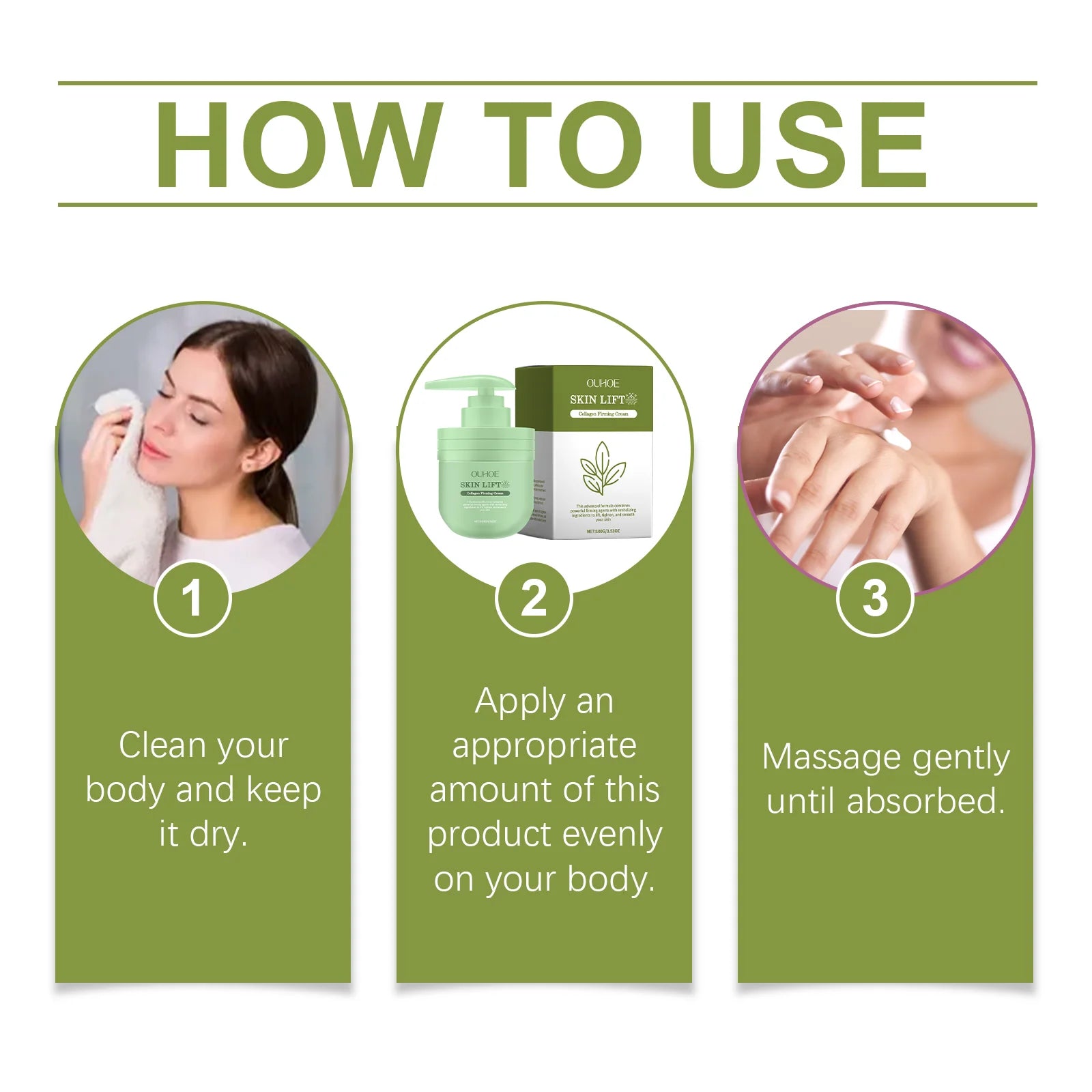 100G Collagen Firming Cream Gentle Hydrating Boosts Skin Elasticity Fade Fine Lines Smoothing Lifting Firming Body Lotion Oasis Select
