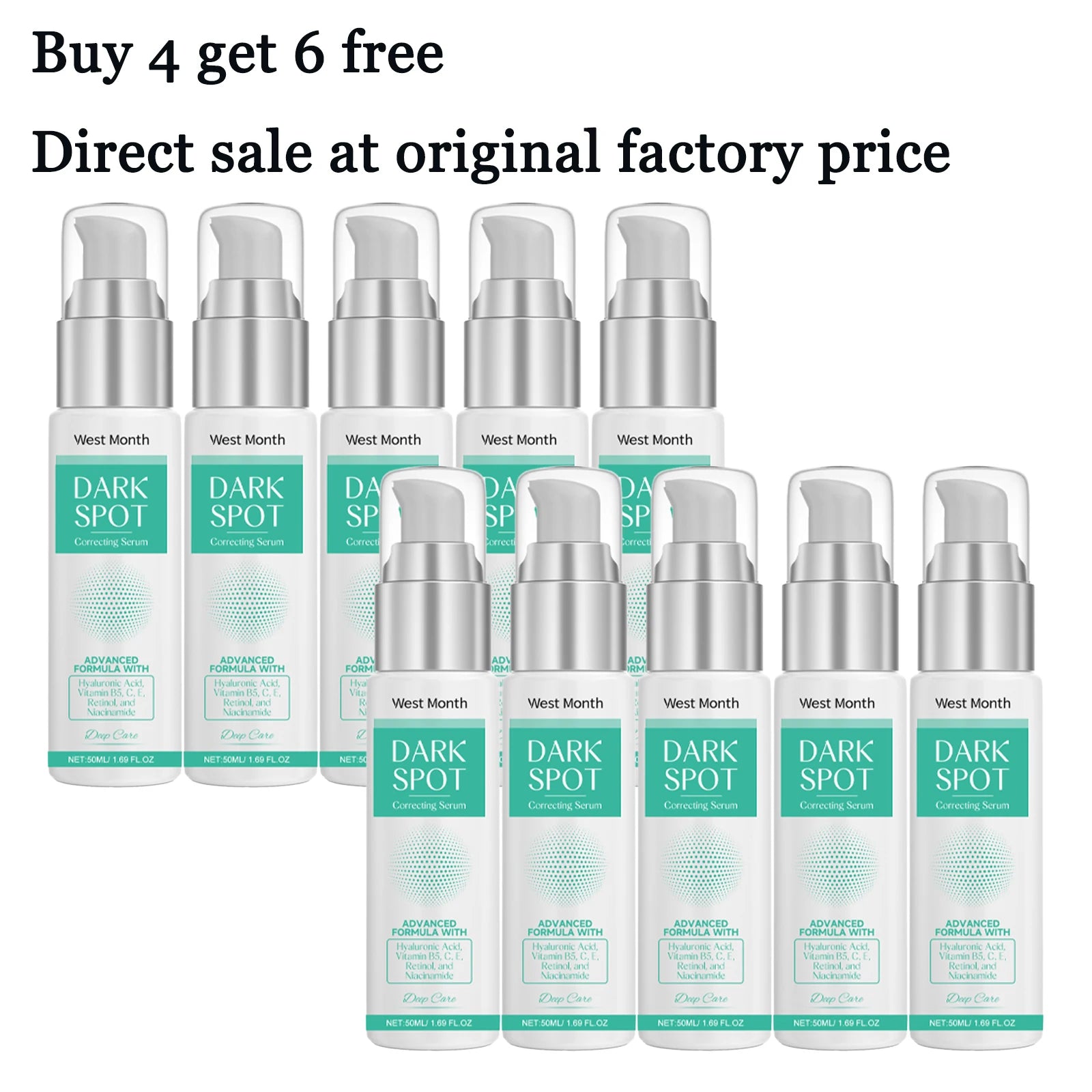 50ML Face Rejuvenating Serum Gentle Moisturizing Improve Roughness Glowing Improve Skin Texture Nourishing Glowing Daily Care Facial Serum Oasis Select 10 pcs United States