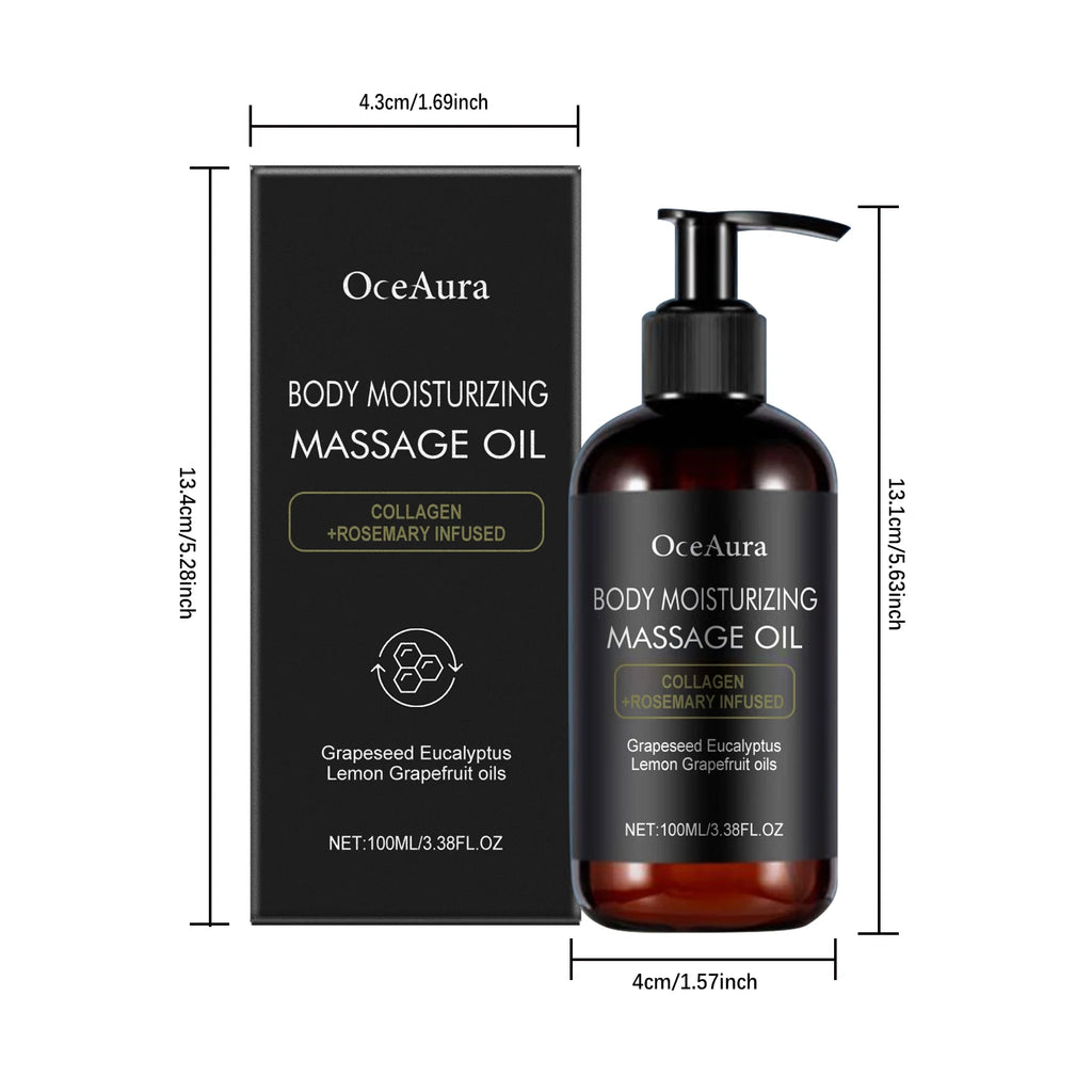 Oceaura Nourishing Body Massage Oil Gentle Hydrating Enhance Skin Elasticity Elegant Fragrance Improve Skin Texture Essence Oil Oasis Select