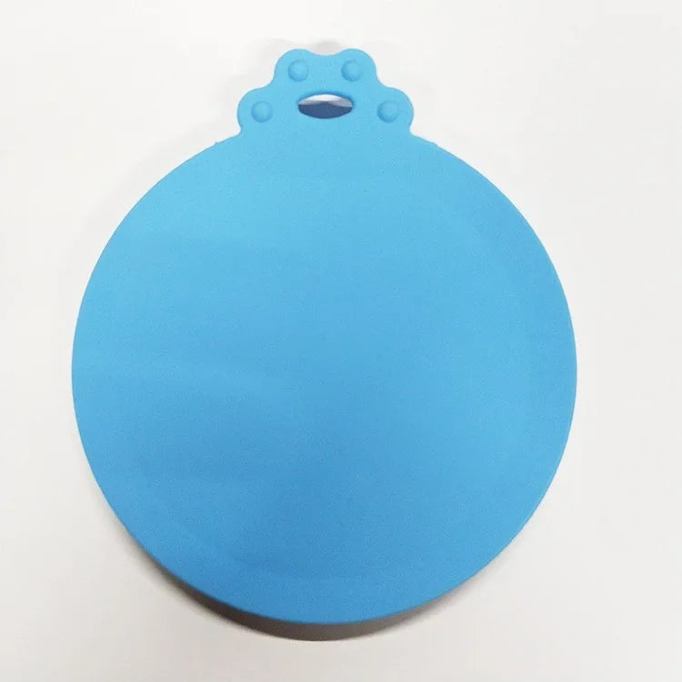 Silicone Food Preservation Lid Pet Food Lid Cat And Dog Food Sealing Lid Three-In-One Container Lid To Prevent Food Spoilage. Oasis Select blue