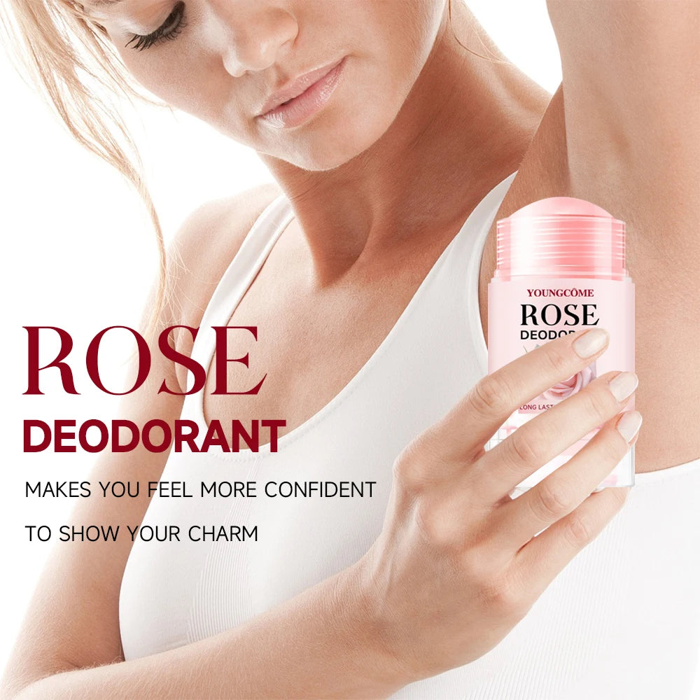 Pink Rose Essentials Deodorant Stick Long Lasting Fragrance Fragrance Oil Deodorant Cream Dating Aroma Perfume Cooling armpit Oasis Select