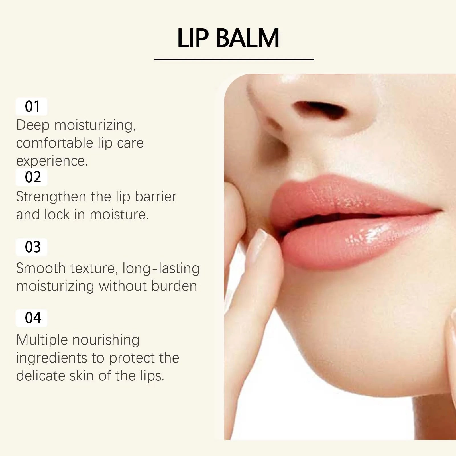 20G SPF30 Lip Balm Lasting Moisturizing Enhance Smoothness Improve Skin Texture Deep Nourishing Non-greasy Strengthen Barrier Softening Lip Balm Oasis Select