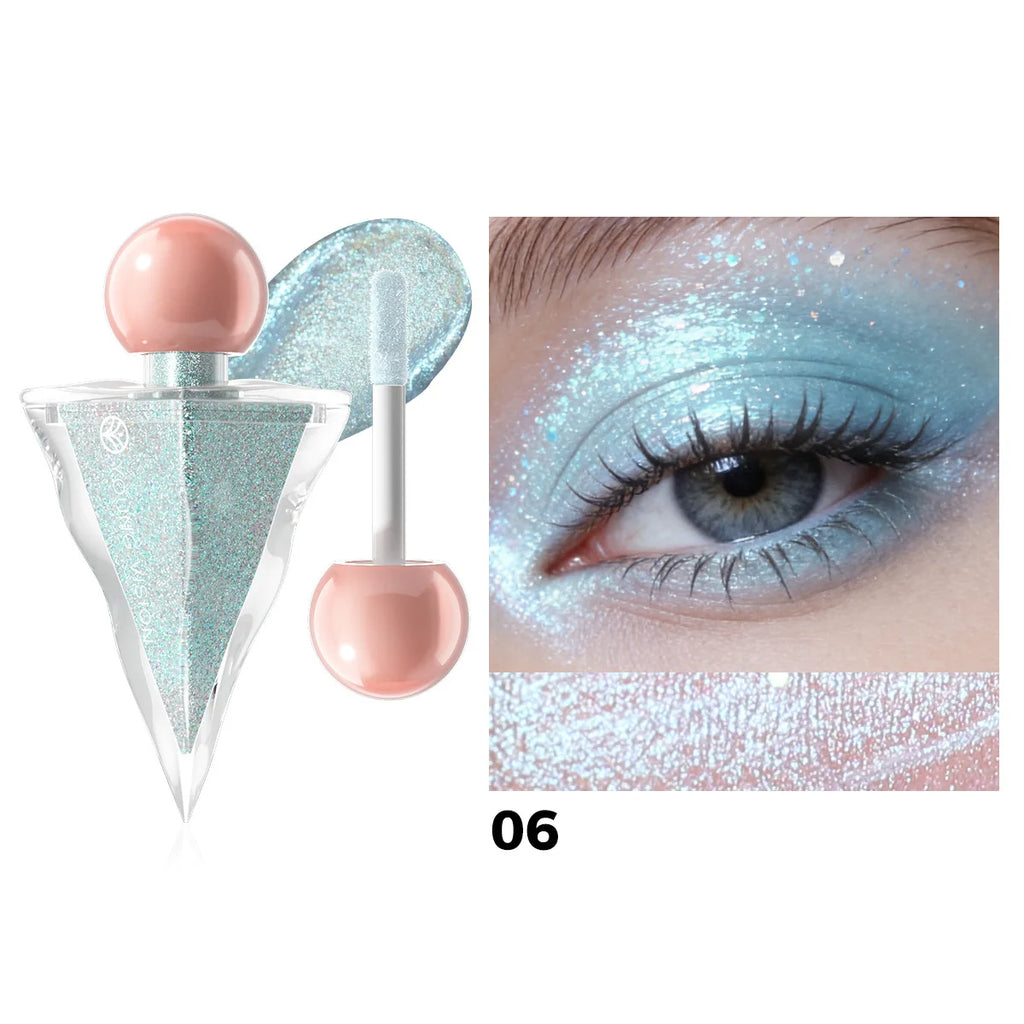 6-Color Shimmer Liquid Eyeshadow | Pearl Glitter Sparkle
