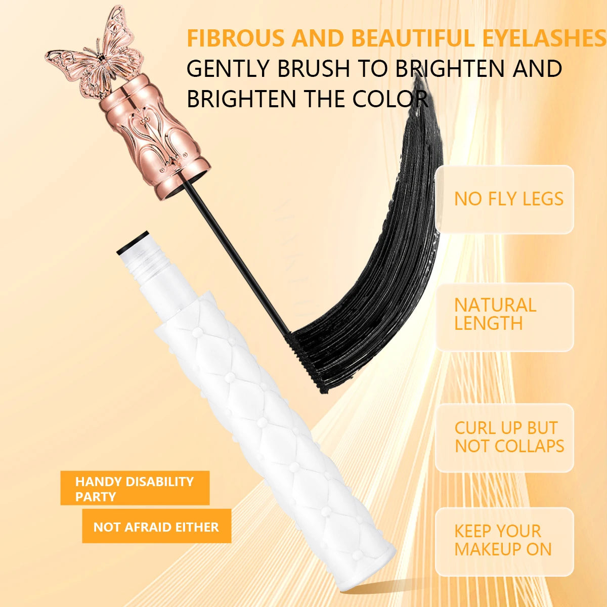Ocheal Black Mascara Lengthens Eyelashes Extra Volume Long Lasting Waterproof Natural Quick Drying Lashes Female Makeup Oasis Select