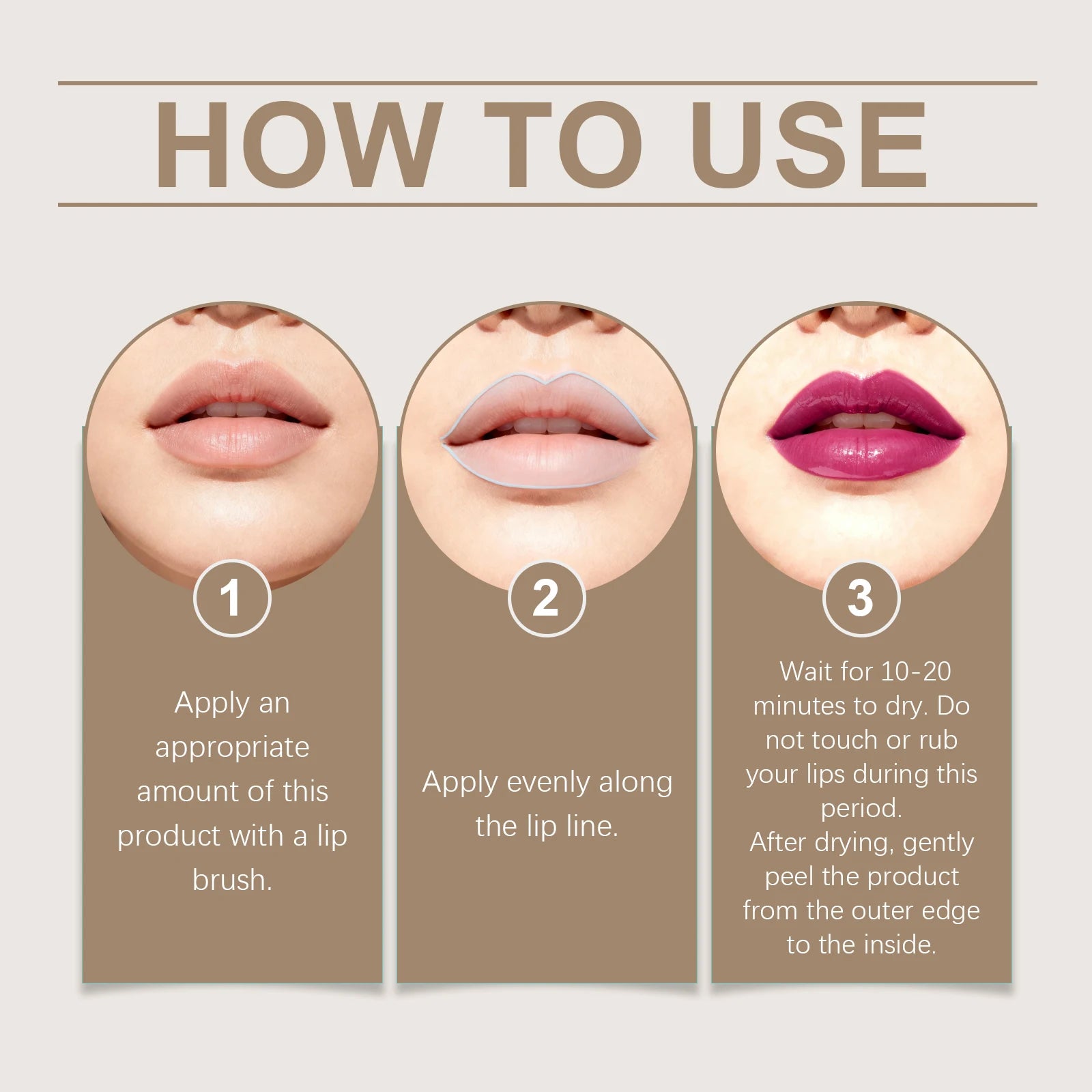 3 Colors Matte Peel-off Lip Gloss Moisturizing Buildable Shades Long Wearing Makeup Non-sticky Enhance Gloss Elegant Lipstick Oasis Select