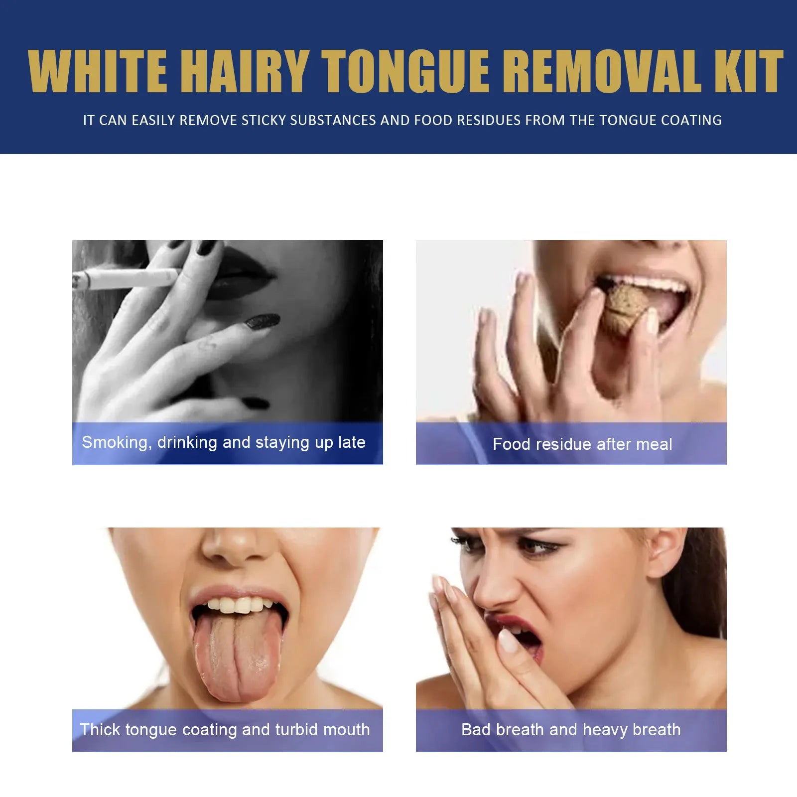 Oralhoe Tongue Cleaning Gel & Scraper – Fresh Breath 50g Tongue Cleaning Set Oasis Select