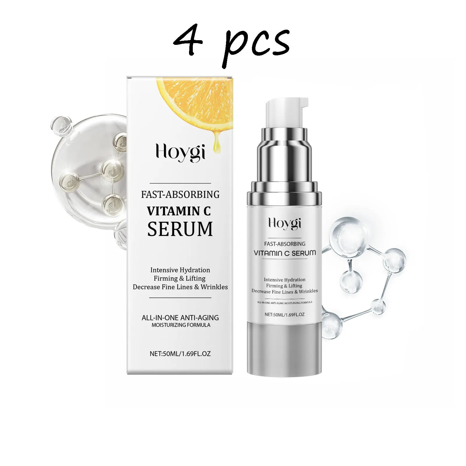 Hoygi Vitamin C Face Serum Moisturizing Reduce Fine Lines Shrink Pores Lifting Non-greasy Brightening Skin Tone Facial Serum Oasis Select buy 2 free 2 United States