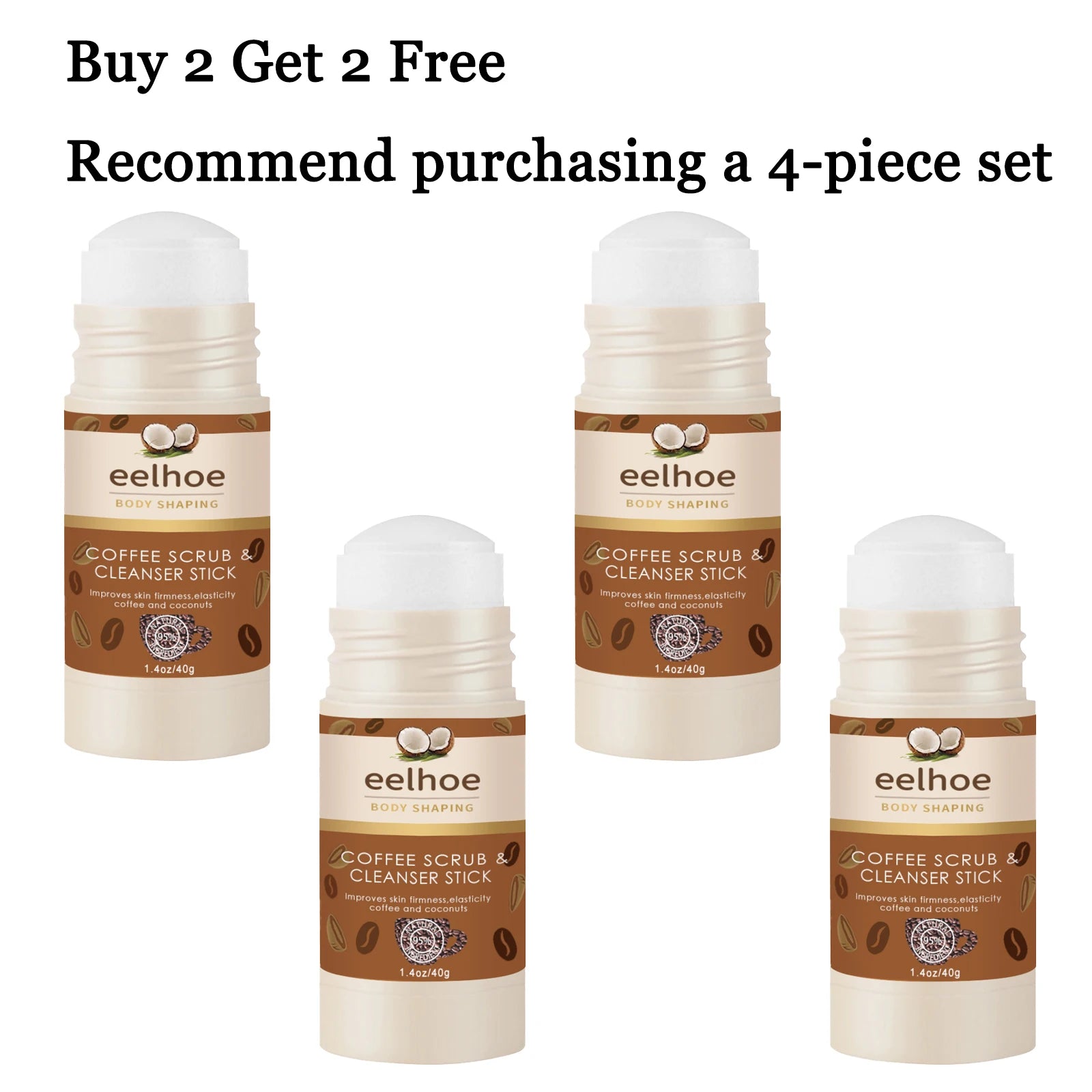 40g Coffee Body Scrub Gentle Remove Dead Skin Non-tight Enhance Smoothness Moisturizing Boosts Skin Elasticity Tightening Glowing Body Scrub Oasis Select 4 pcs United States