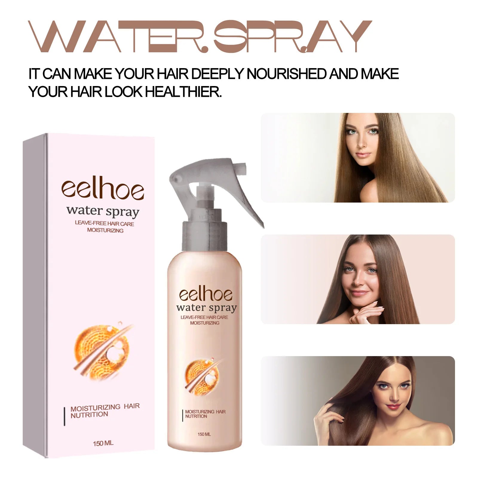 EELHOE Anti-Frizz Hair Repair Spray – Smoothing Serum 150ml Hair Repair Spray Oasis Select