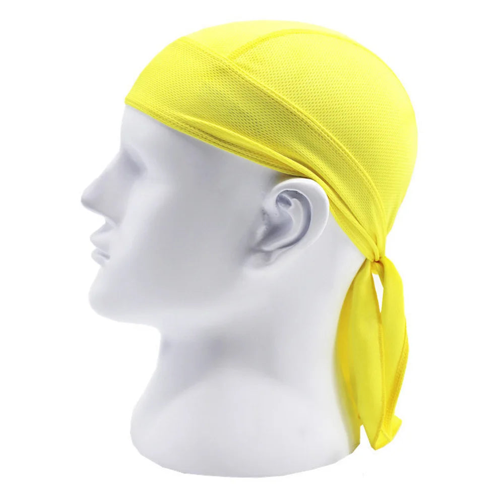 Quick-Dry Cycling Cap & Headband Bandana | UV Protection Cycling Headband Cap Oasis Select yellow