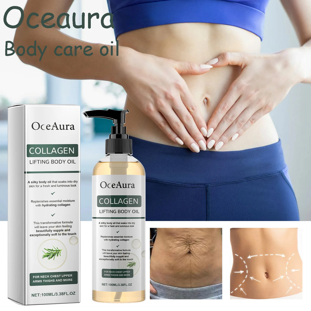 100ML Collagen Body Essence Oil Daily Moisturizing Enhance Skin Elasticity Non-greasy Reduce Dryness Tightening Body Care Oil Oasis Select