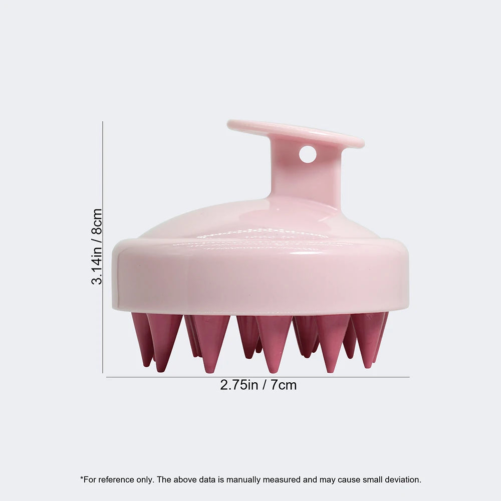 Silicone Scalp Massage Brush & Shampoo Scrubber