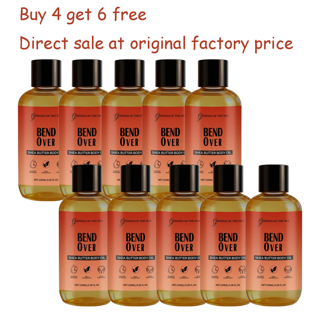100ML Shea Butter Body Oil Deep Moisturizing Non-greasy Fast-absorbing Nourishing Enhance Smooth Softening for All Skin Types Oasis Select 10 pcs Other United States