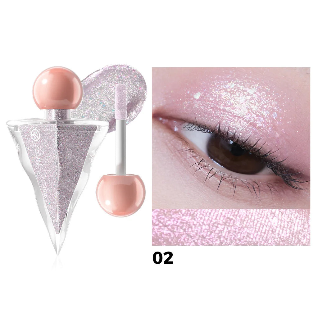 6-Color Shimmer Liquid Eyeshadow | Pearl Glitter Sparkle
