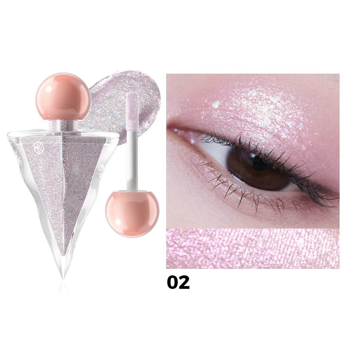 6-Color Shimmer Liquid Eyeshadow | Pearl Glitter Sparkle
