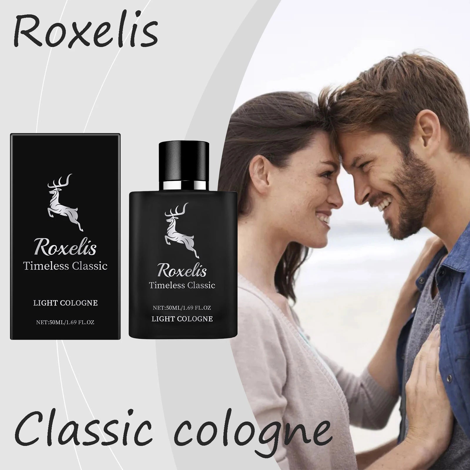 Roxelis Classic Cologne Pheromone Flirting Romantic Dating Atmosphere Lasting Light Fragrance Refreshing Men Gift Woody Perfume Oasis Select