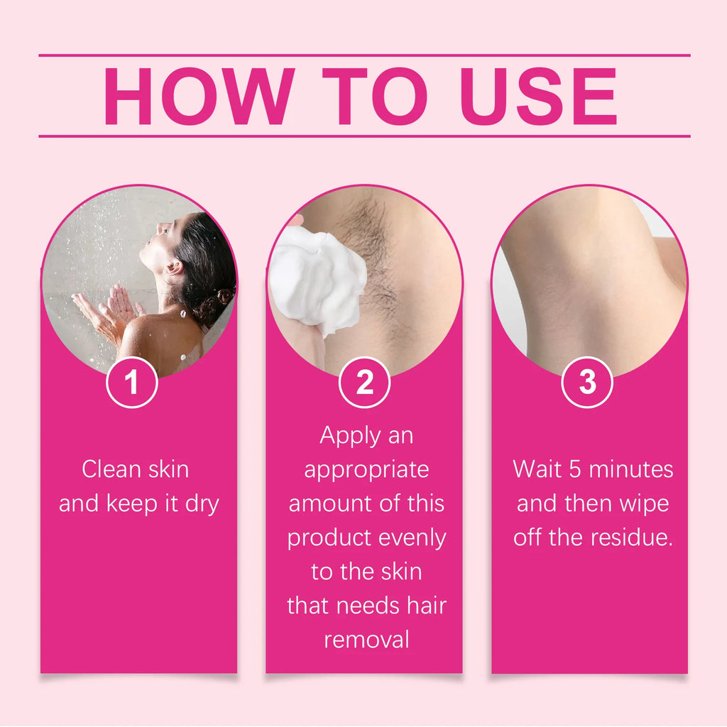 30ML Beeswax Hair Removal Mousse Smoothing Skin Refreshing Hydrating Prevent Dryness Non-irritating Natural Hair Remover Mousse Oasis Select