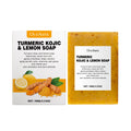 Oceaura Turmeric Lemon Soap Bar for Cleaning Face Body Gentle Cleaning Pores Brightening Skin Tone Smoothing Skin Cleaning Soap Oasis Select 100g United States