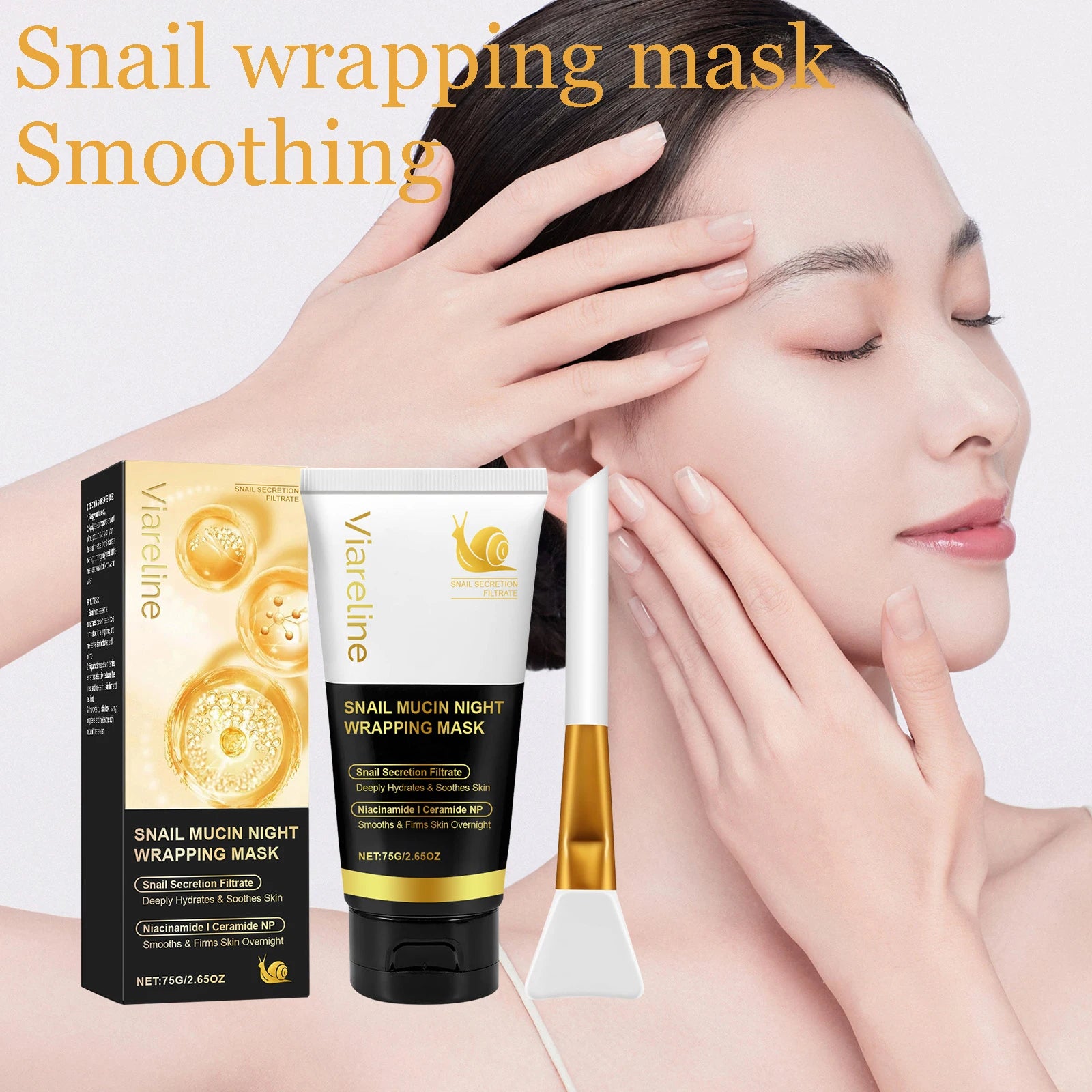 Viareline Turmeric Sleeping Mask Gentle Hydrating & Exfoliating Facial Mask Overnight Moisturize Smoothing for Daily Skin Care Oasis Select