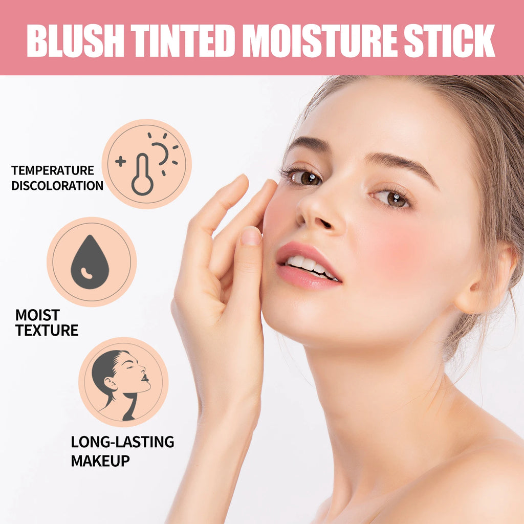 2 Colors Face Multi-functional Makeup Blusher Brightening Waterproof Lightweight Natural Nude Smudge-proof Makeup Blusher Oasis Select