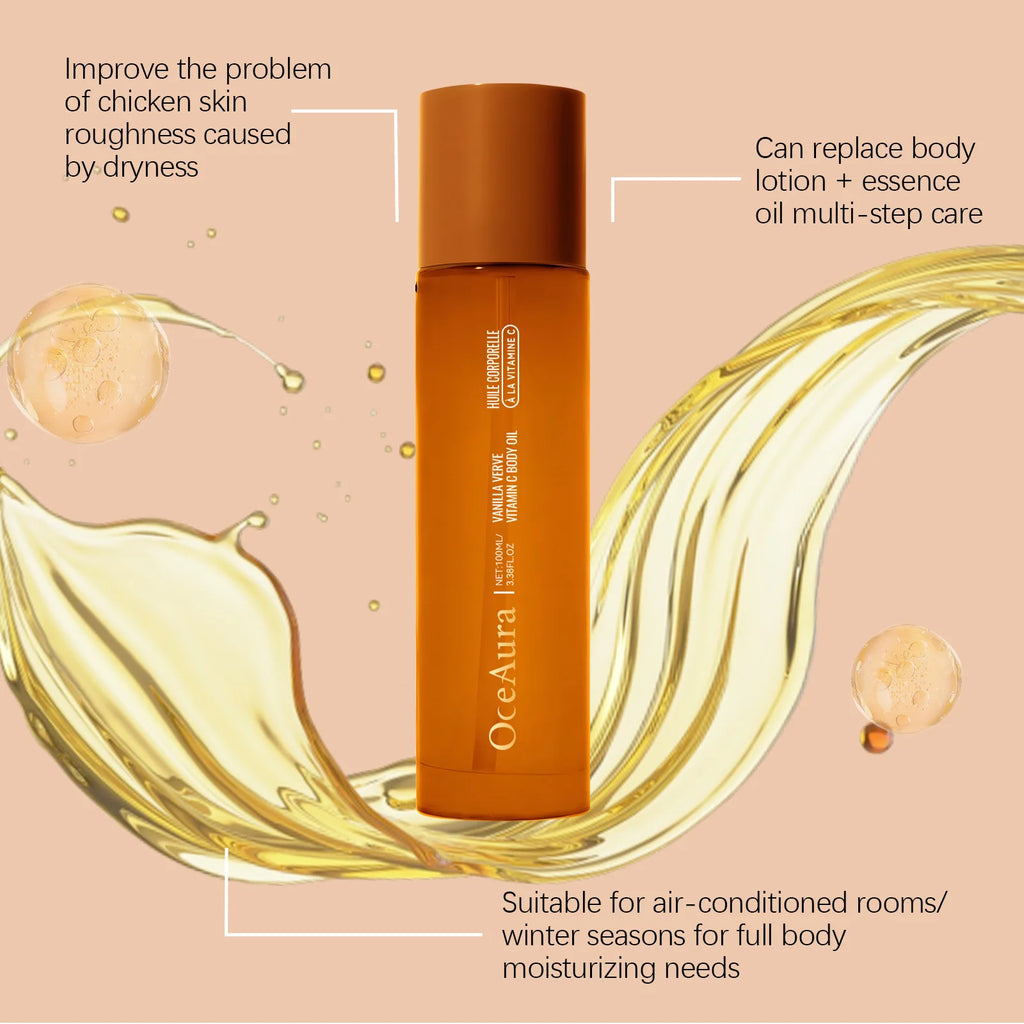100ML Vitamin C Body Softening Oil Deeply Nourishing Moisturizing Body Skin Enhance Smoothness Improve Skin Texture Body Oil Oasis Select