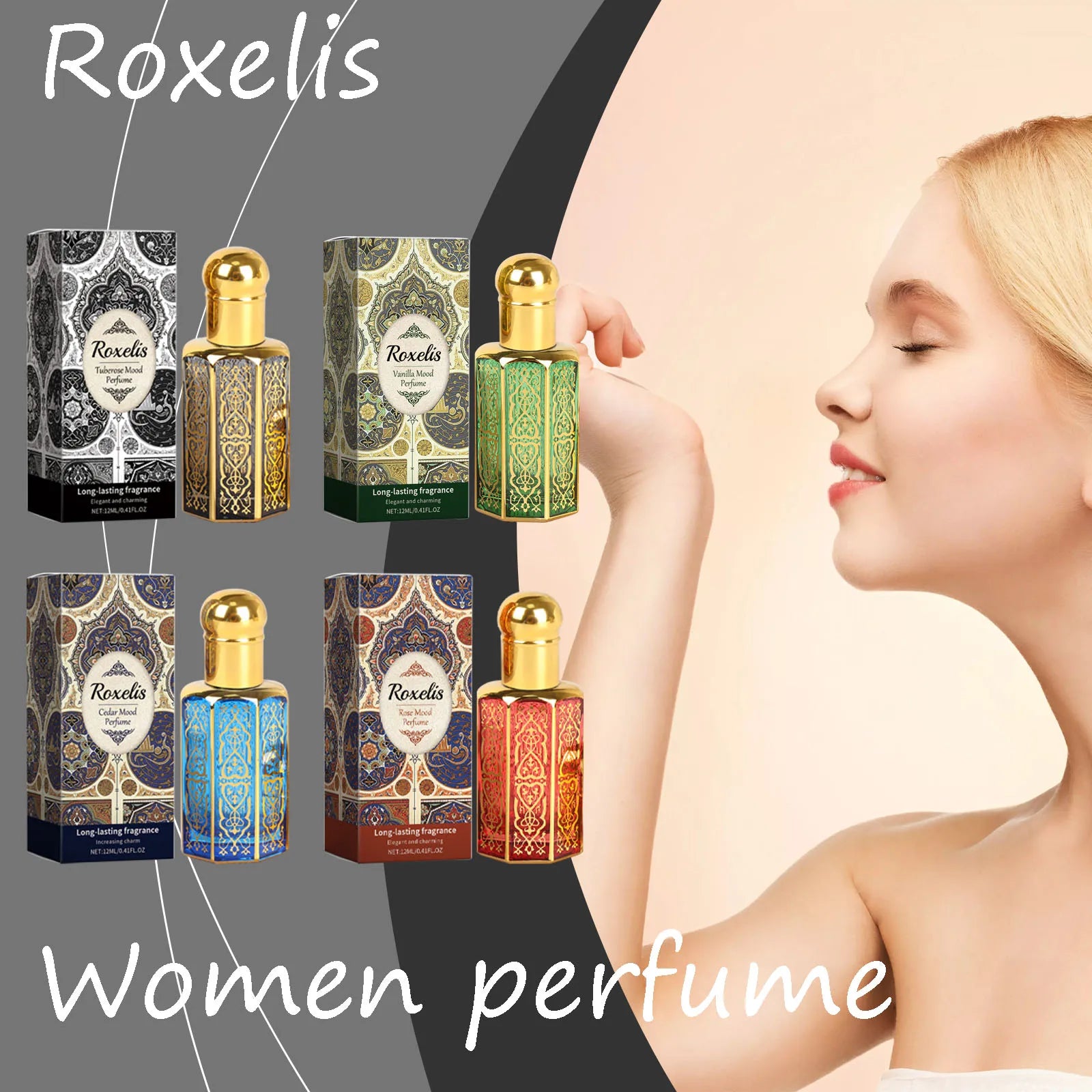 Roxelis Women Perfume Long Lasting Personal Fragrance Natural Elegant Scent Enhance Confidence Portable Women Stylish Perfume Oasis Select
