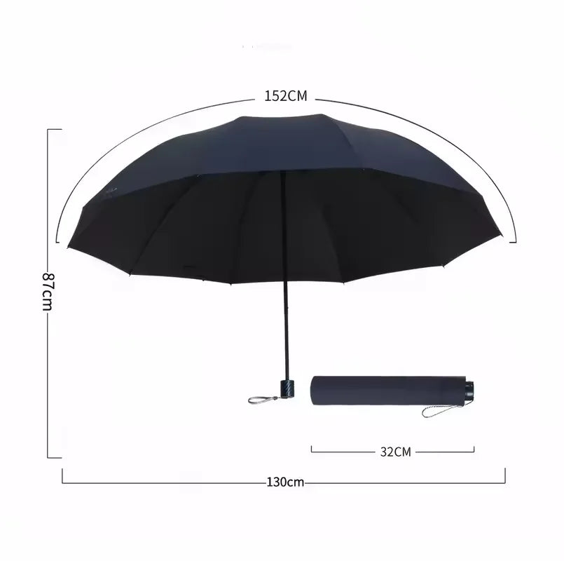 130cm extra-large folding umbrella suitable for both sunny and rainy days and is windproof, waterproof comprehensive protection. Oasis Select