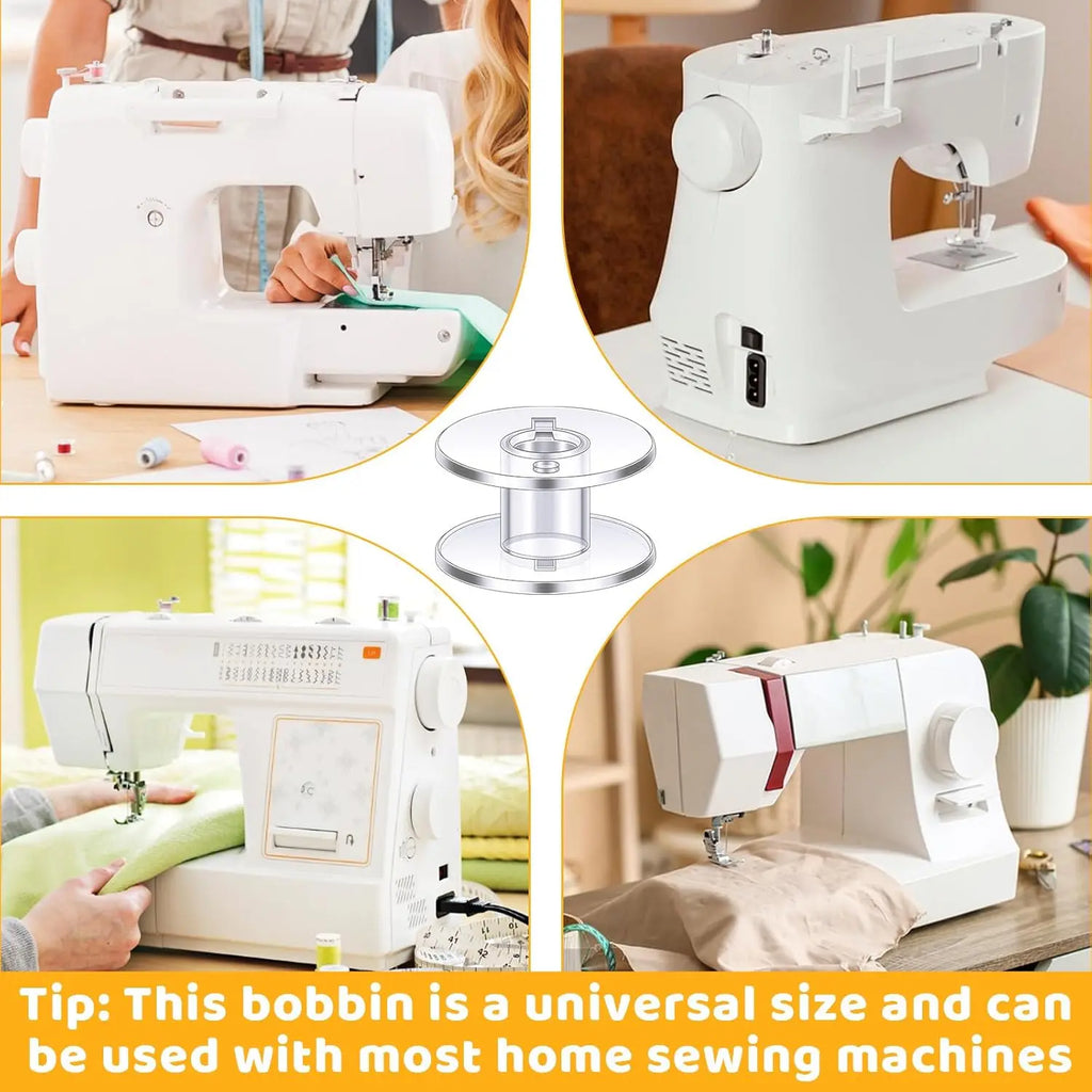 10/20/50pcs Clear Plastic Sewing Machine Bobbins SA156 Compatible with Brother Singer Embroidery Machines Oasis Select