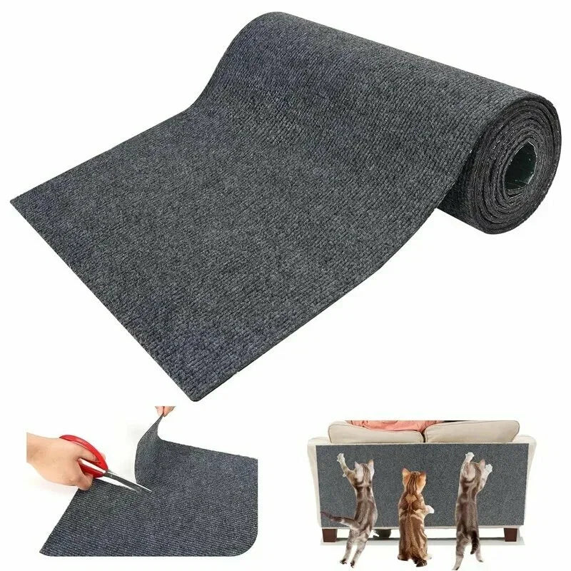 Self-Adhesive Cat Scratching Mat 40cm×3m Water Absorbent Carpet for Kitchen/Bathroom/Bedroom Furniture Protector Home Decor Rug Oasis Select