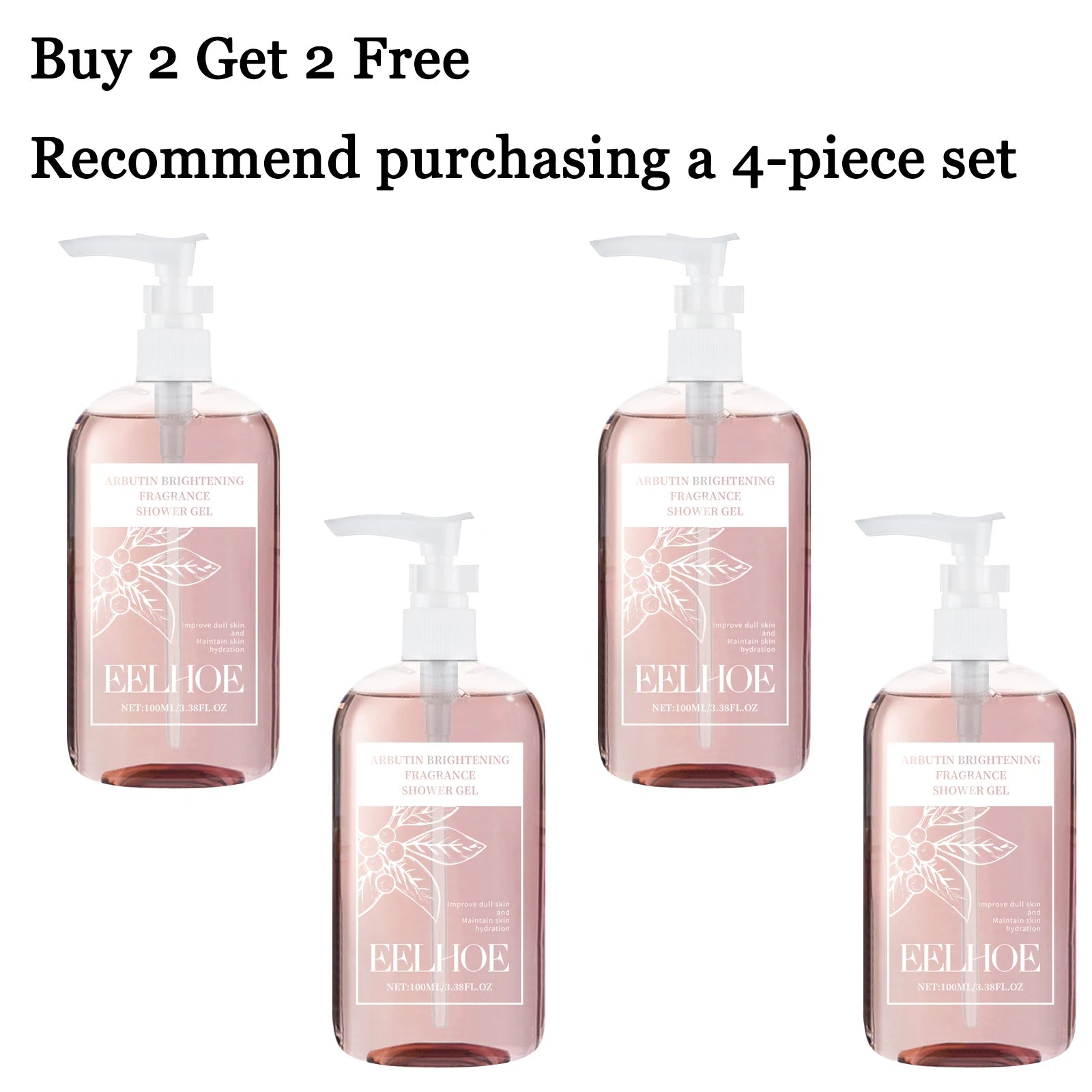 100ML Body Shower Gel Gentle Cleaning Pores Remove Dead Skin Moisturizing Fresh Fragrance Reduce Dryness Soothing Body Shampoo Oasis Select 4 pcs Moisturizing United States