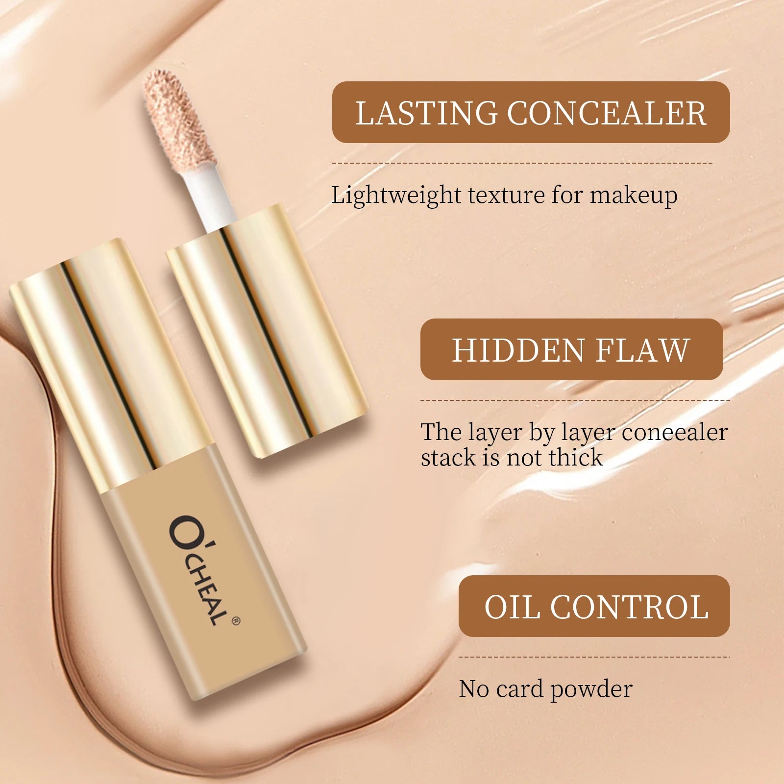 Ocheal Liquid Concealer Matte High Coverage Waterproof Oil Control Moisturizing Long Lasting Concealer Professional Face Makeup Oasis Select