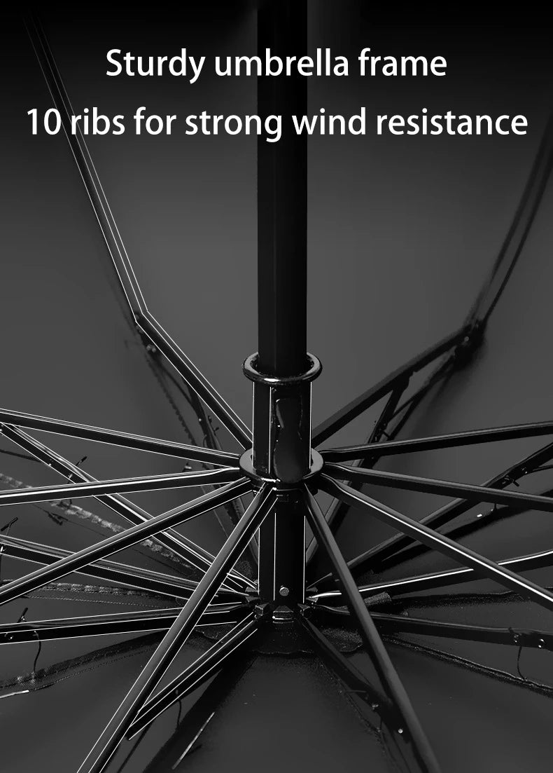 Extra-Large 130cm Parasol Features a Three-Fold Design It Can Be Used in Both Sunny and Rainy Weather and Offers UV Protection Oasis Select
