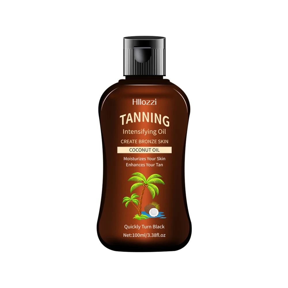 100ml/3.38fl.oz Coconut Tanning Oil Sunless TannersIntensifying Oil Sunless TannersIntensifying Oil New Summer Products Oasis Select Tanning Oil Flip