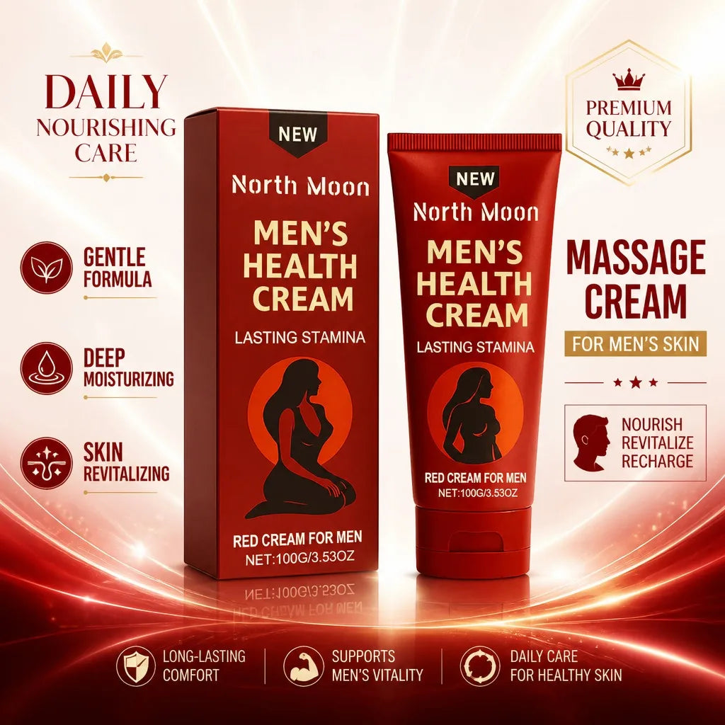 North Moon Men Intimate Care Cream Massage Cream Gentle Moisturizing Nourishing Body Skin Comfort External Use Daily Care 100g Oasis Select