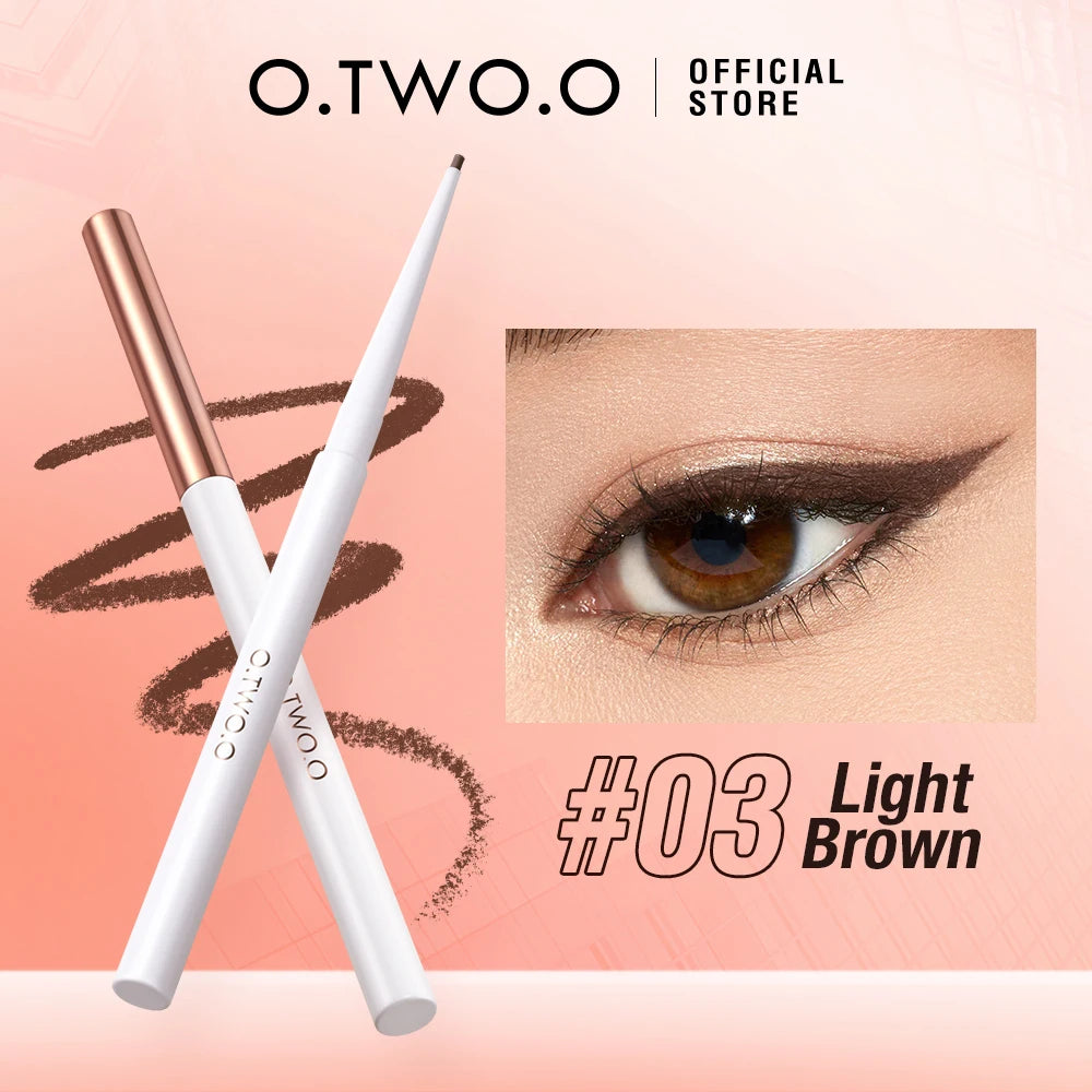 O.TWO.O Waterproof Liquid Eyeliner – Ultra Fine 12-Hour Black