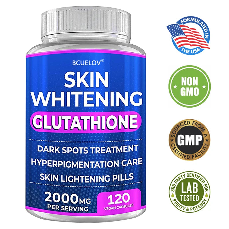 Glutathione Skin Brightening Pills 2000mg – Turmeric Bearberry Skin Brightening Supplement Oasis Select