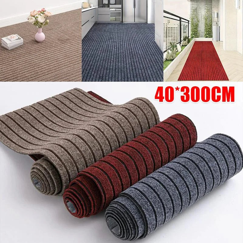 Anti-slip Rug 40cm X 3m Home Decoration Hallway Rug Entrance Rug Solid Color Striped Kitchen Doormat Floor Mat Room Decoration. Oasis Select