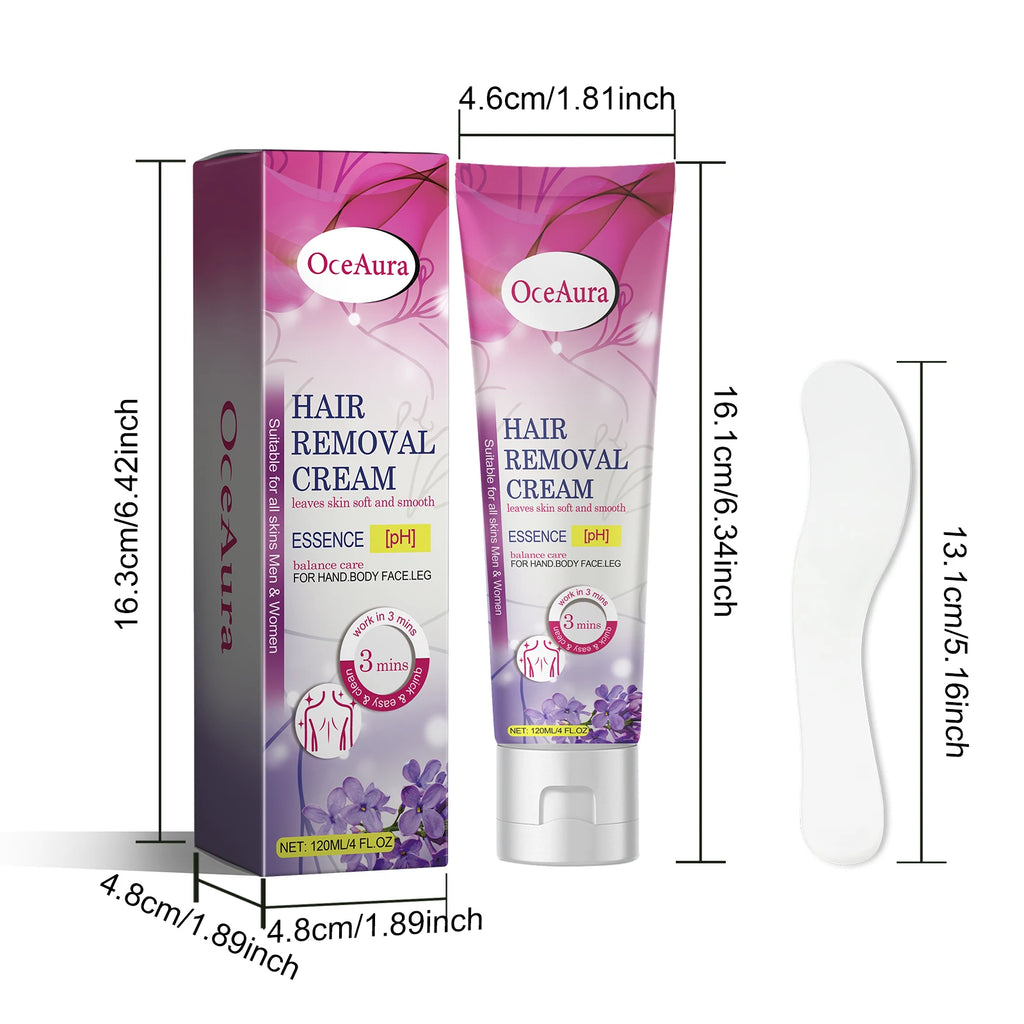 Oceaura Herbal Hair Removal Cream Gentle Non-irritating Skin Improve Roughness Pore Invisible Moisturize Smooth Hair Removal Gel Oasis Select