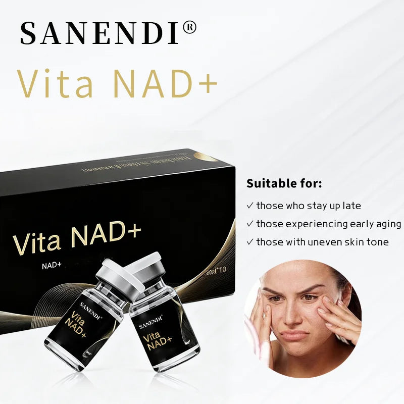 SANENDI NAD+ Serum 10 Vials – Hyaluronic Acid & Collagen Peptide