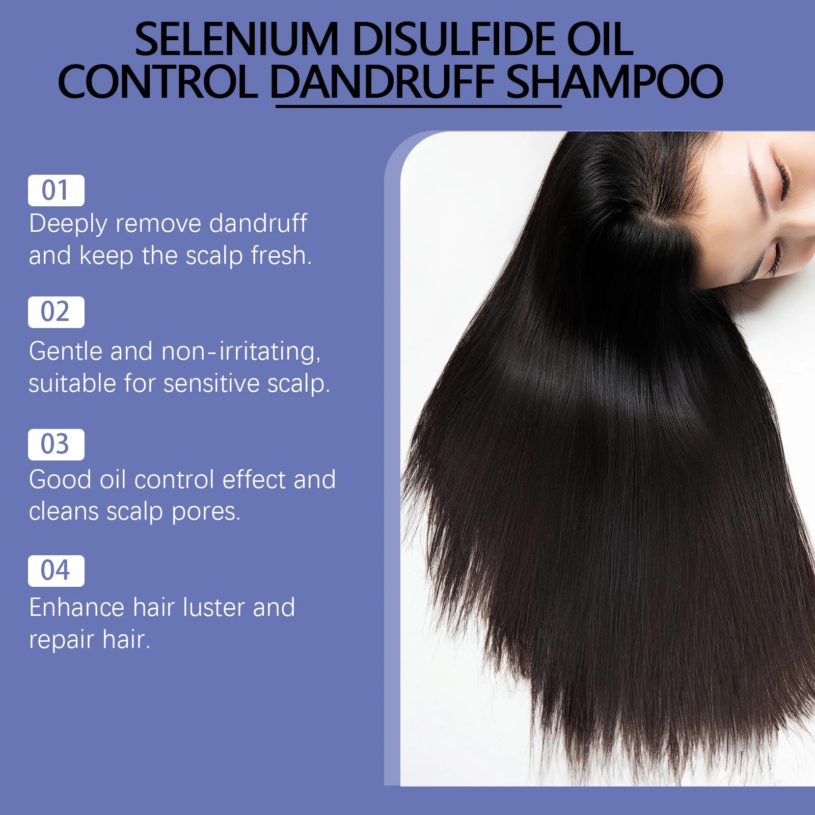 Refreshing Shampoo Deeply Cleaning Scalp Dirts Remove Dandruff Gentle Moisturizing Volumizing Thickening Smoothing Hair Shampoo Oasis Select
