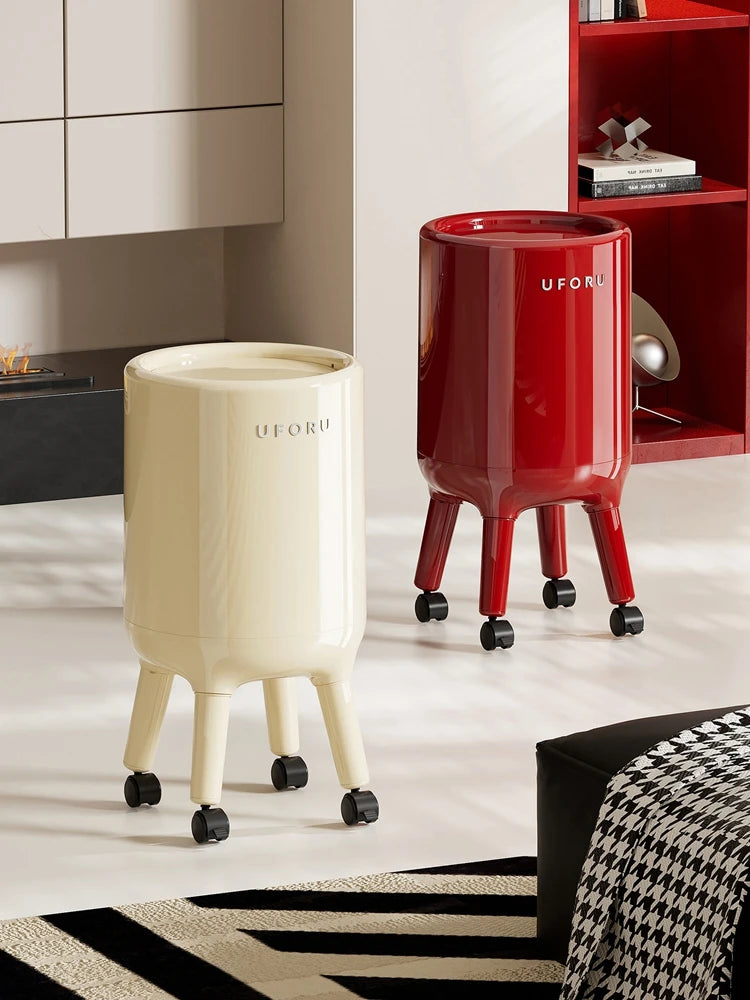 Trash can, large-capacity lidded wastebasket, stylish design, perfect for home decor, kitchen trash can, bathroom wastebasket Oasis Select