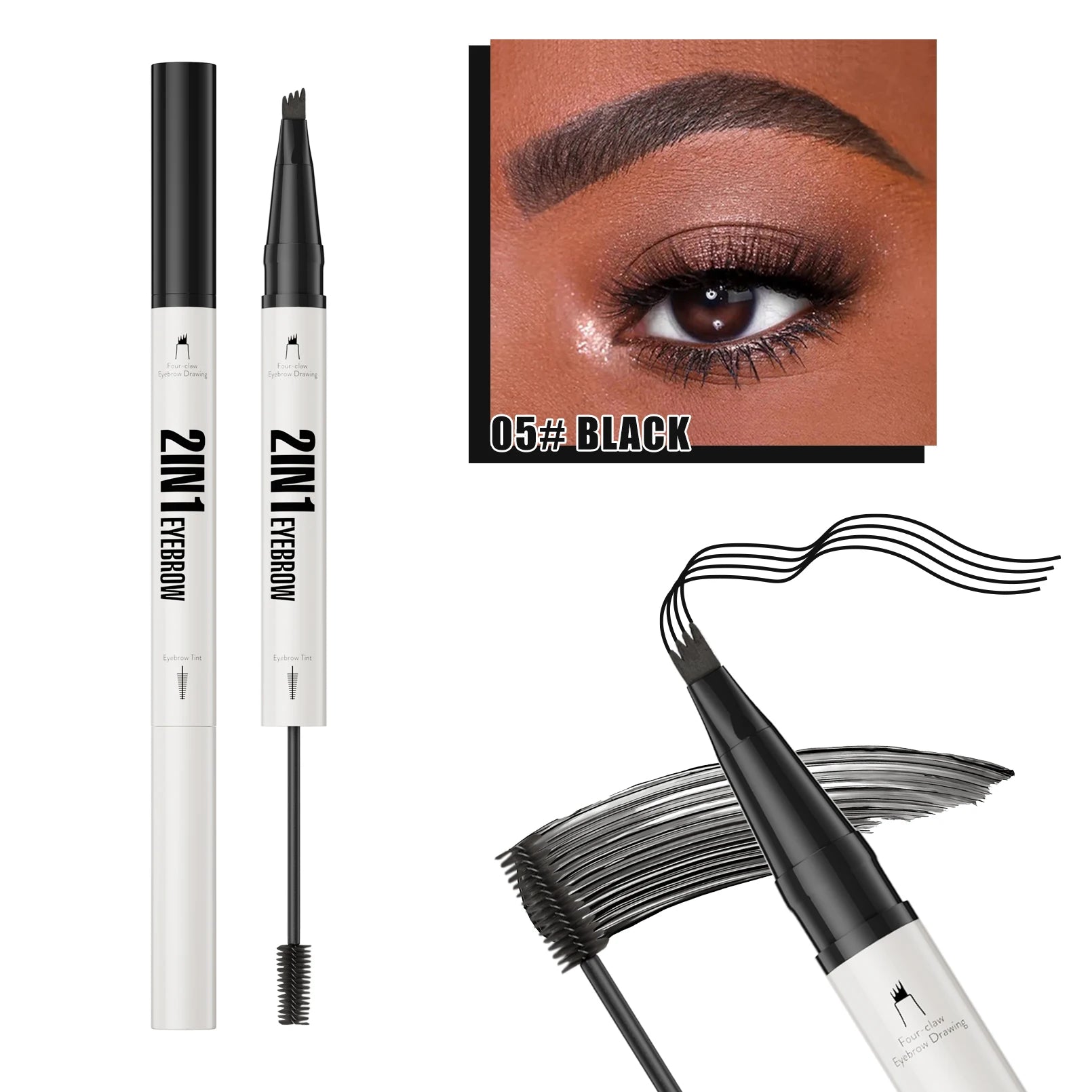 Hello Kiss 4D Microblading Eyebrow Pen – Waterproof Liquid Brow