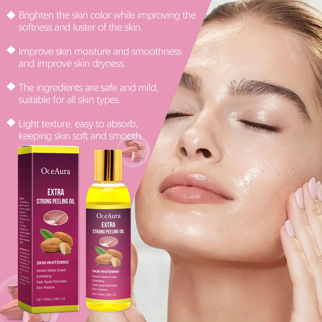 Oceaura Body Exfoliating Oil Gentle Cleaning Dead Skin Moisturizing Enhance Skin Luster Remove Dark Spots Body Peeling Oil Oasis Select