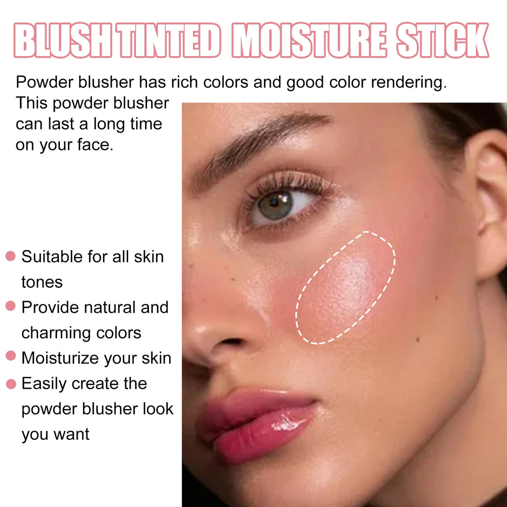 2 Colors Face Multi-functional Makeup Blusher Brightening Waterproof Lightweight Natural Nude Smudge-proof Makeup Blusher Oasis Select