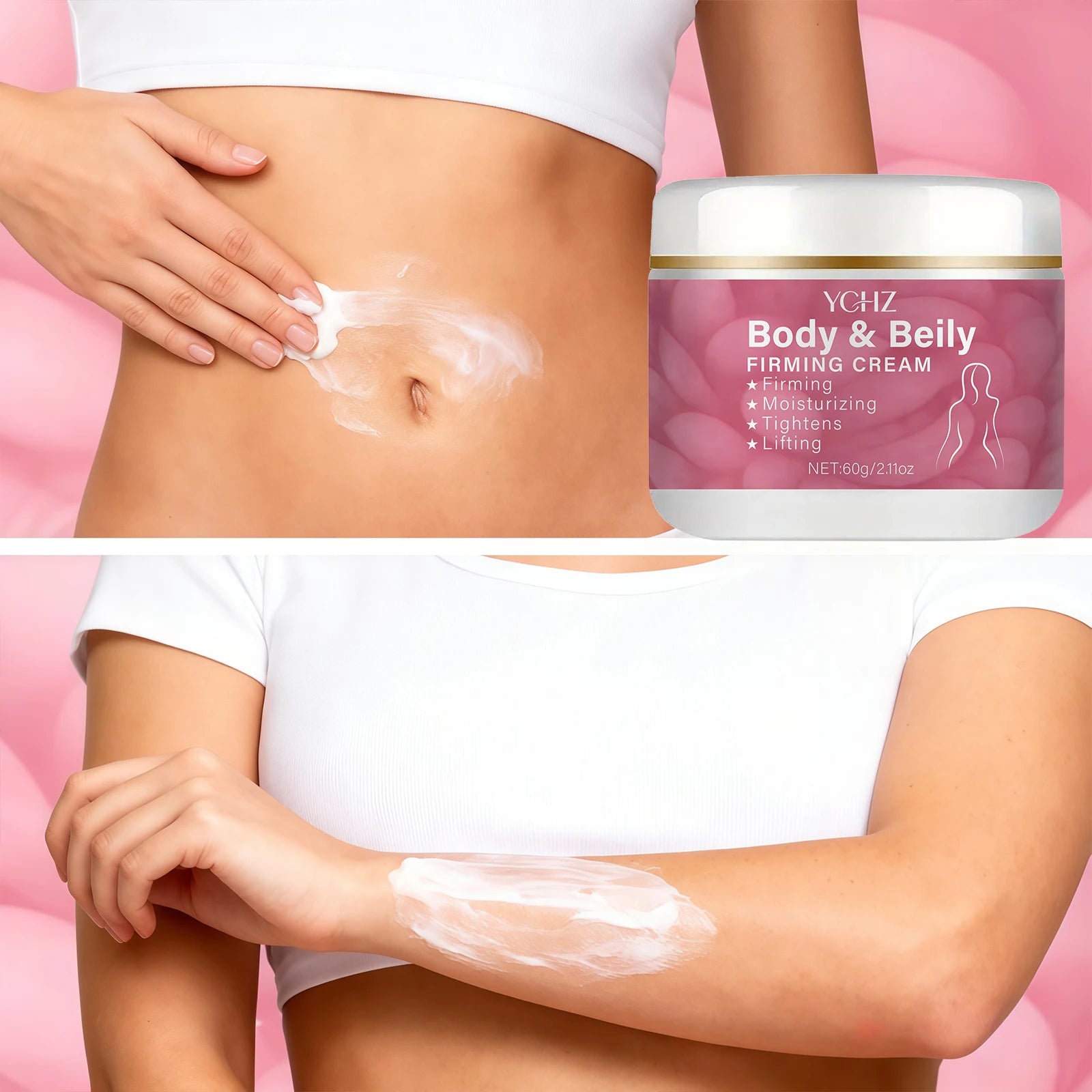 YCHZ Body Firming Cream – Collagen & Hyaluronic Acid 60g