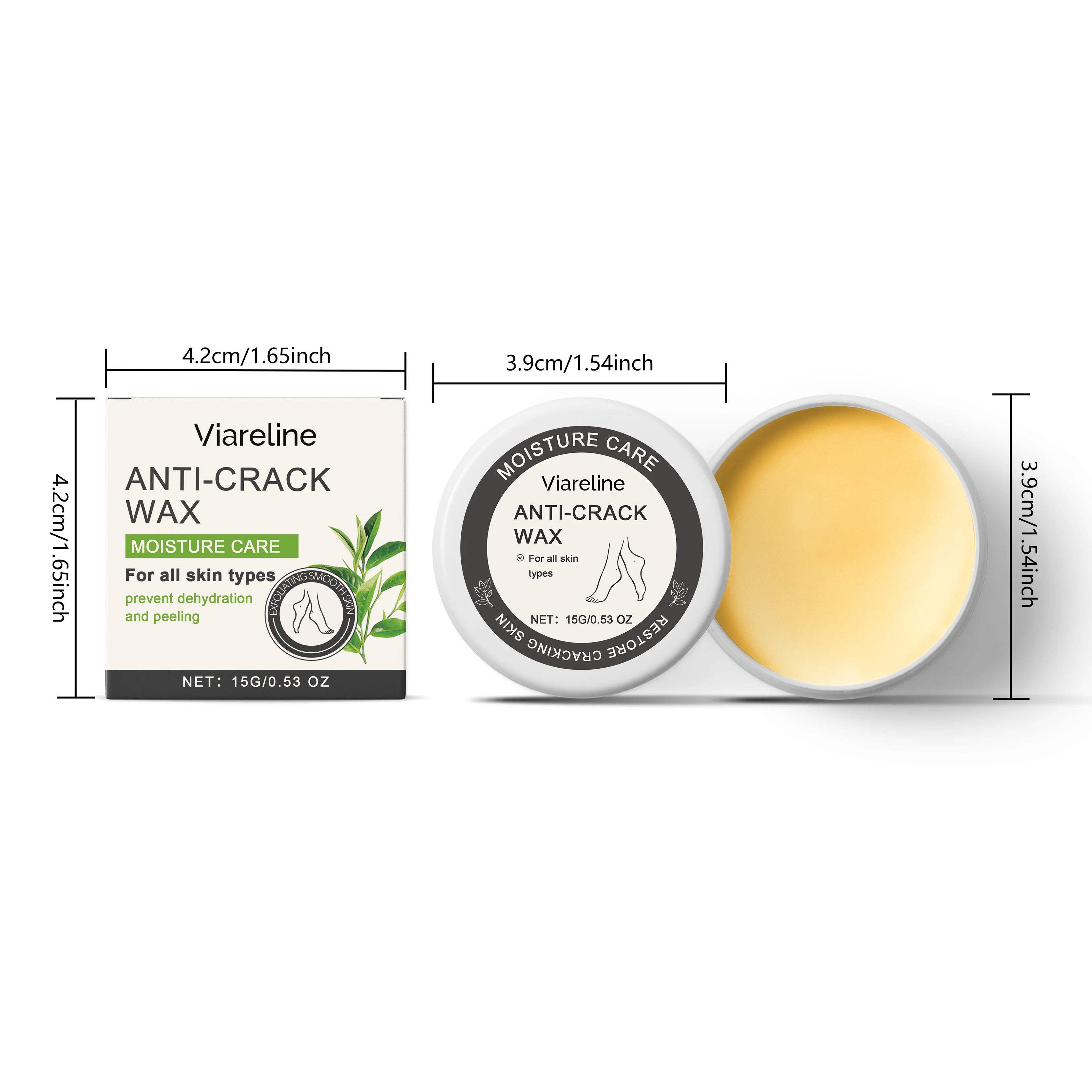 Viareline Foot Care Cream Remove Dead Skin Reduce Dryness Nourishing Strengthen Skin Barrier Anti-crack Soothing Foot Care Cream Oasis Select