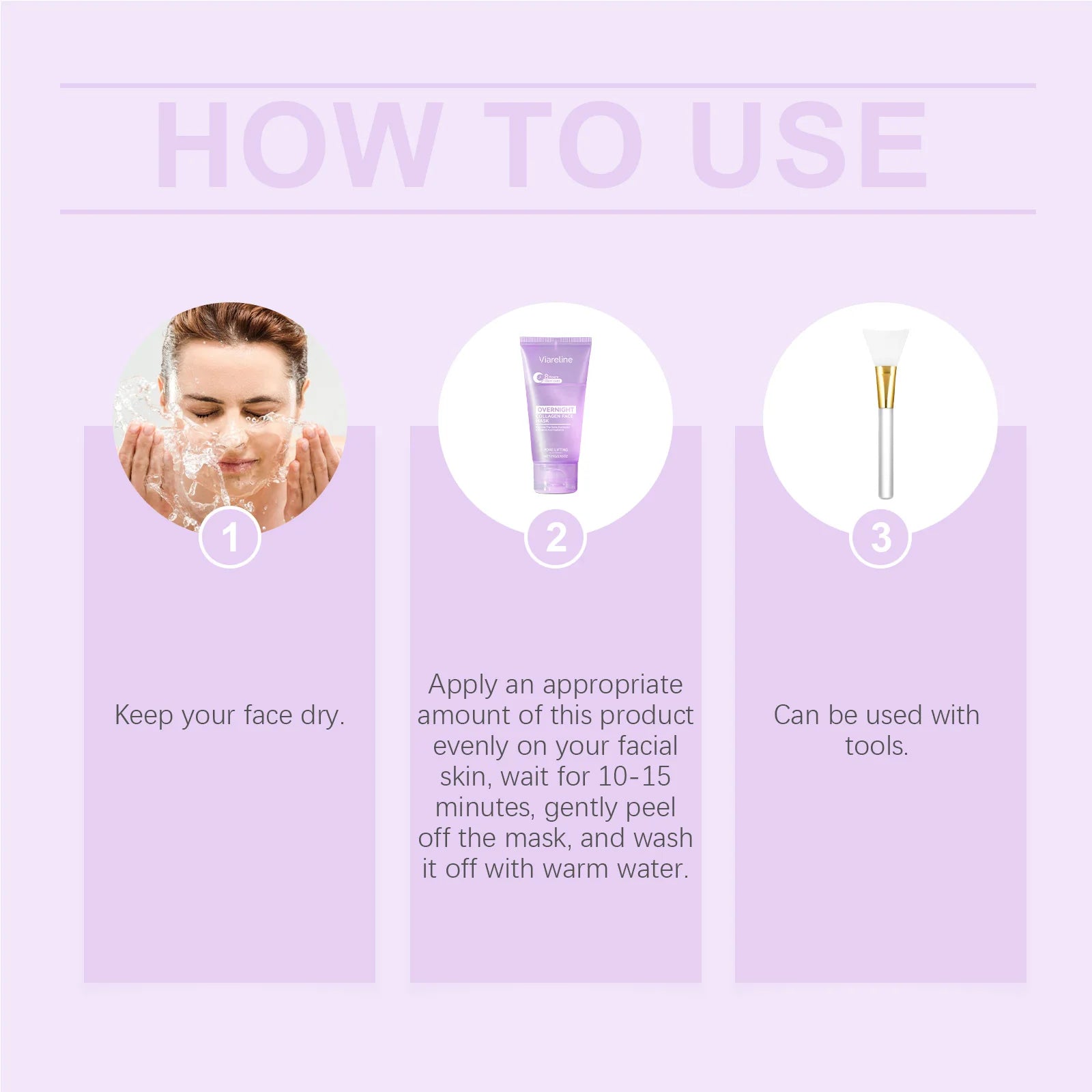 75g Overnight Collagen Facial Peeling Mask Gentle Hydrating Smoothing Cleaning Dirts Refine Pores Softening Face Peeling Mask Oasis Select