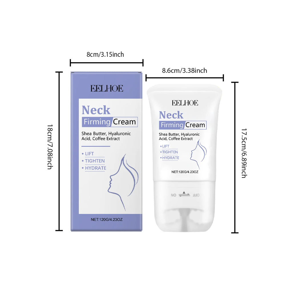 120G Neck Cream Roller Deep Moisturizing Improve Smoothness Enhance Firmness Lifting Tightening Fade Fine Lines Neck Care Lotion Oasis Select